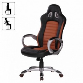 Bürostuhl RACER Leder Optik... 2