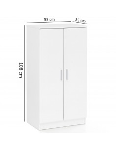 Schuhschrank MARTIN Weiss Holz 2