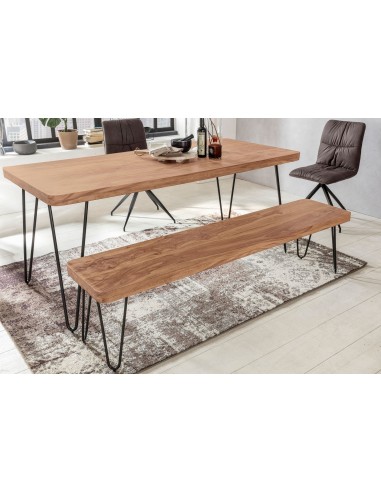 Esszimmer Sitzbank BAGLI Massivholz Akazie Naturprodukt