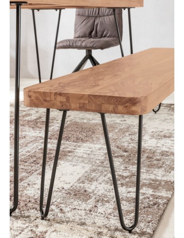 Esszimmer Sitzbank BAGLI Massivholz Akazie Naturprodukt