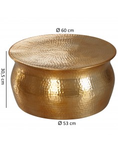 Couchtisch KARAM 31 cm Gold 2