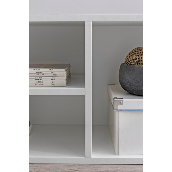 Schuhbank mit Sitzfläche Weiss